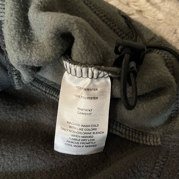 Cabelas Jacket Mens Gray Fleece Full Zip Outdoors Coat. - Picture 7 of 12